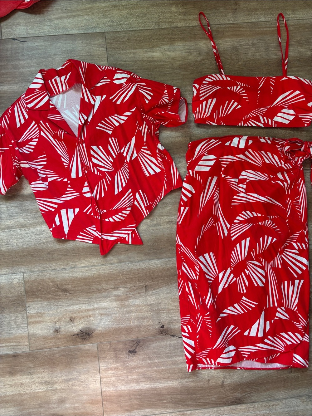3 Piece Vintage Hawaiian Luau Outfit